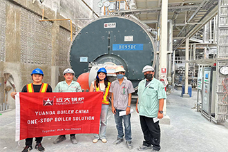 泰國(guó)化工廠(chǎng)WNS15-1.25-Q燃?xì)庹羝仩t